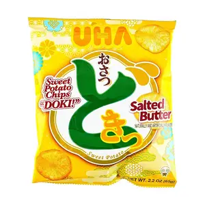 UHA Osatsudoki Japanese Sweet Potato Chips Butter Flavor - Crispy Original Cut Snack 62g