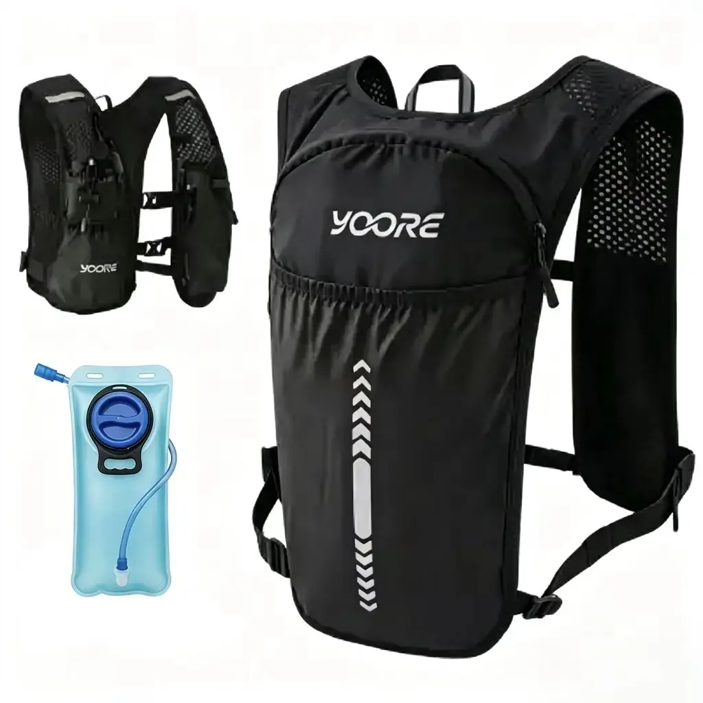 Running Vest with 1.5L Water Bladder Included, Lightweight Bounce-Free Hydration Backpack, Breathable Mesh Hydropack Bag for Trail Running Marathon Cycling