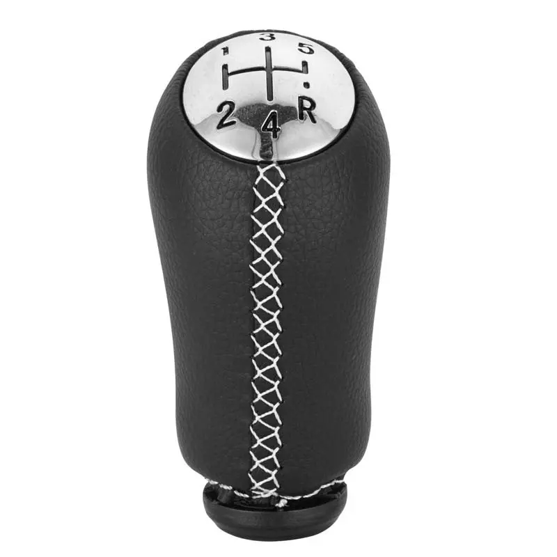 Renault Koleos Leather Gear Shift Knob Replacement, Shifter Knob, 5-Speed Manual Transmission Head, Car Interior Accessories, Durable & Stylish