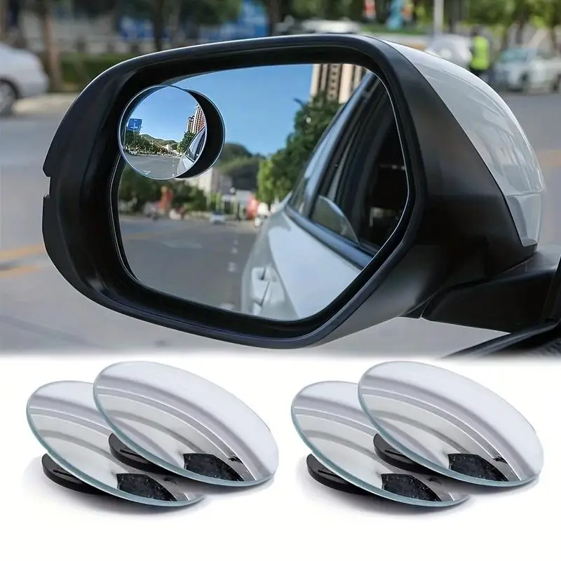 Car Blind Spot Mirror, 360 Degree Rotating Car Wide Angle Blind Spot Mirror, Universal Car Exterior Accessories