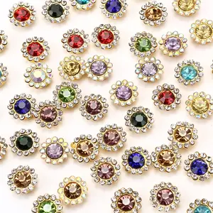 Multifunctional 30-Piece Rhinestone Trim Set, Double Layer Applique for DIY Sewing Projects, Clothing Decoration & Custom Accessories