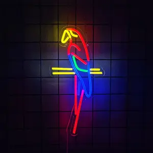 Parrot Neon Sign for Wall Décor LED Neon Light USB Powered Neon Art signs