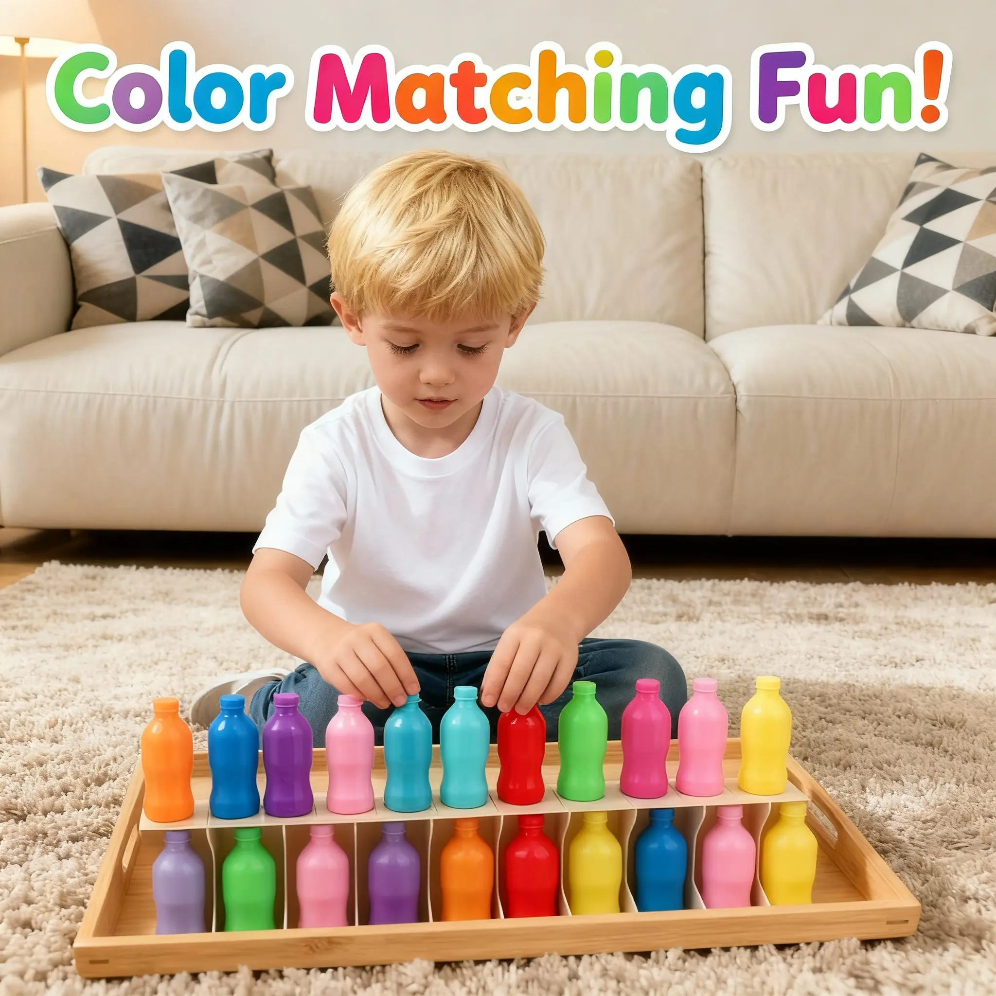 BPA-Free Color-Coded Shape Sorter Stacker Toy - Portable, Durable, Lightweight Mini Toddler Toy for 3-4 Years, Interactive Parent-Child Brain Training,Develop children's cognitive skills