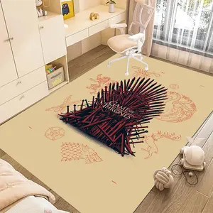 Game of Thrones 17 cartoon printed carpet, home living room bedroom office chair under carpet, holiday gift for family and friends, Christmas decoration carpet