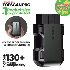 TOPDON TopScan Pro obd2 scanner bluetooth connection, full system diagnostics for iOS and Android, works with all code readers, 13+ reset service key programmer portable Topscan Lite upgrade version