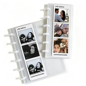 DIY clear photo strip frames — album for 2×6″ strips, creative scrapbooking, memory crafting, photo display, memory book, modern album
