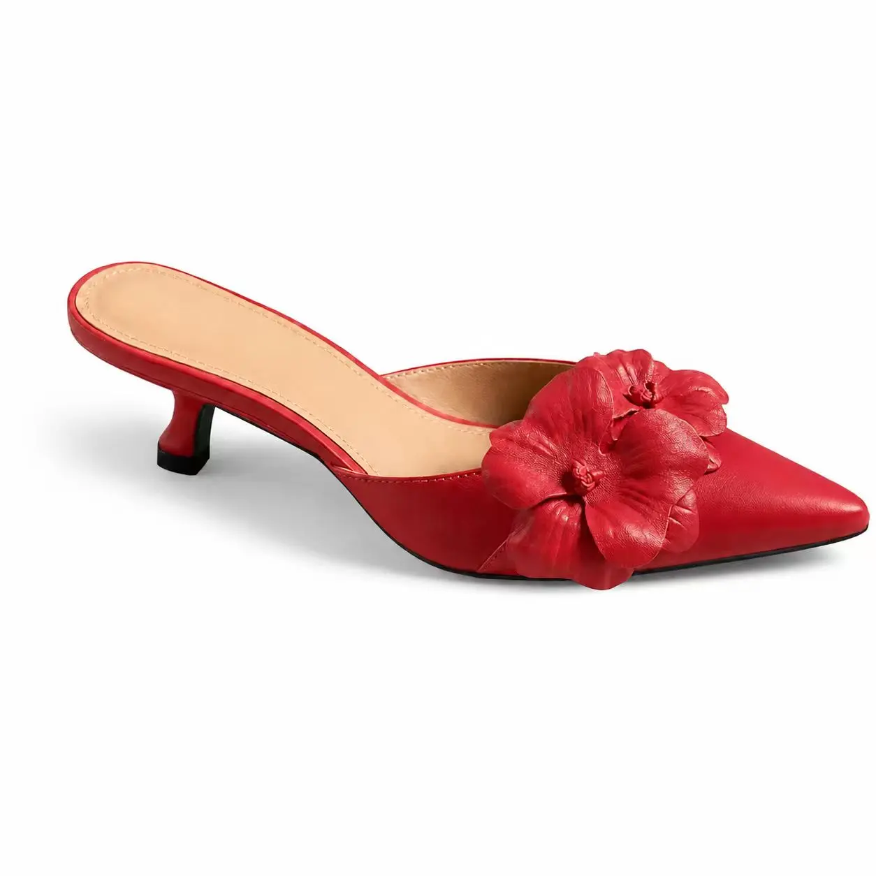 Coutgo Womens Mules Kitten Heels Closed Pointed Toe Pumps Flower Slip On Party Dress Shoes Slip On Clog Girl tiktokshopbacktoschool Coutgo Womens Mules Kitten Heels Closed Pointed Toe Pumps Flower Slip On Party Dress Shoes Slip On Clog Girl tiktokshopbacktoschool