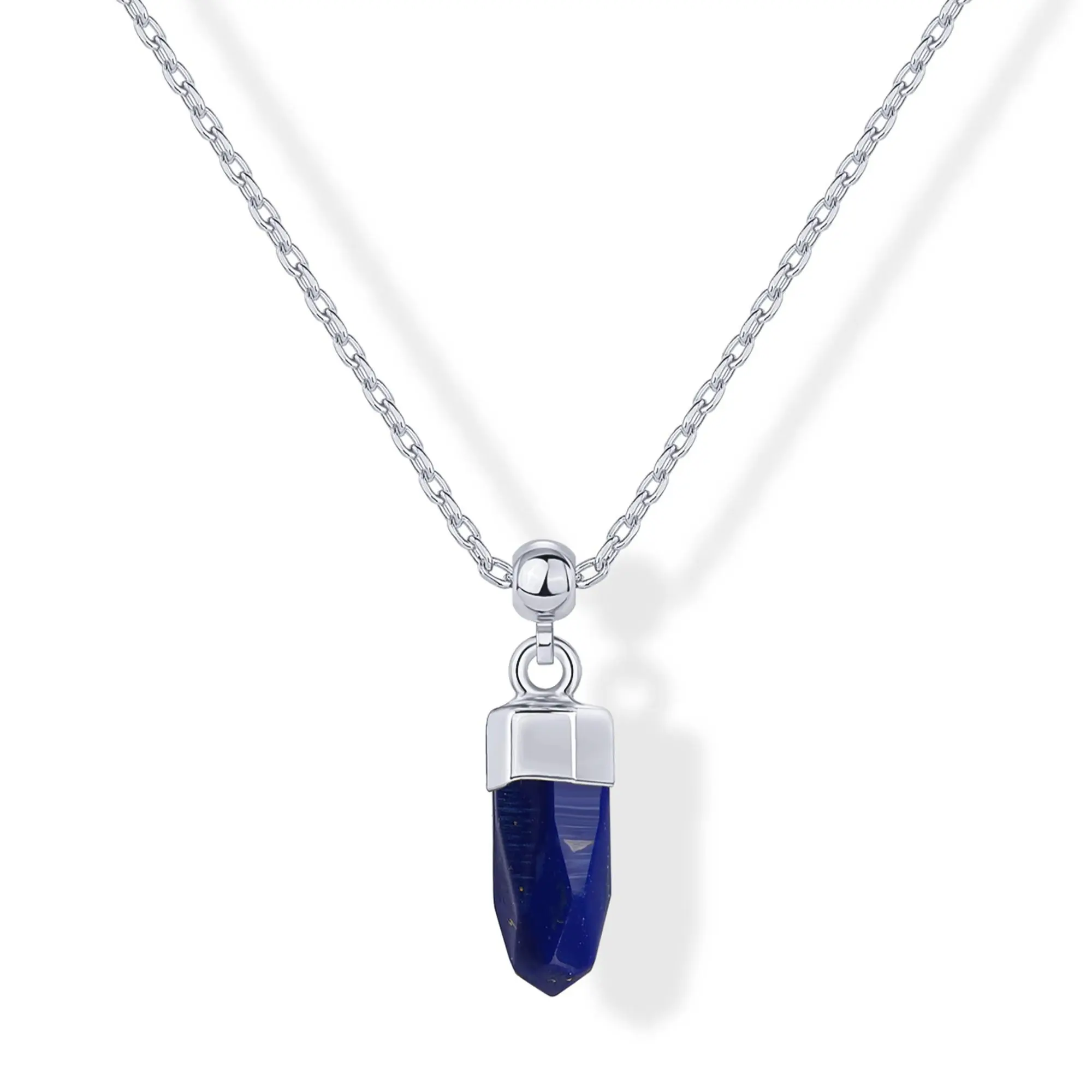 Sodalite Crystal - White Gold