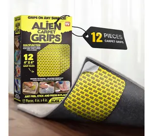 Alien Tape Pre-Cut Double-Sided Set of 12 Carpet Grips