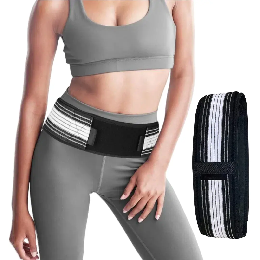 Sacroiliac Si Joint Belt -Adjustable SI Joint & Hip Brace for Lower Back Pain Relief | Sporty Colorblock Design | Chiropractor Recommended for Gym, Lifting & Daily Wear (Men/Women)