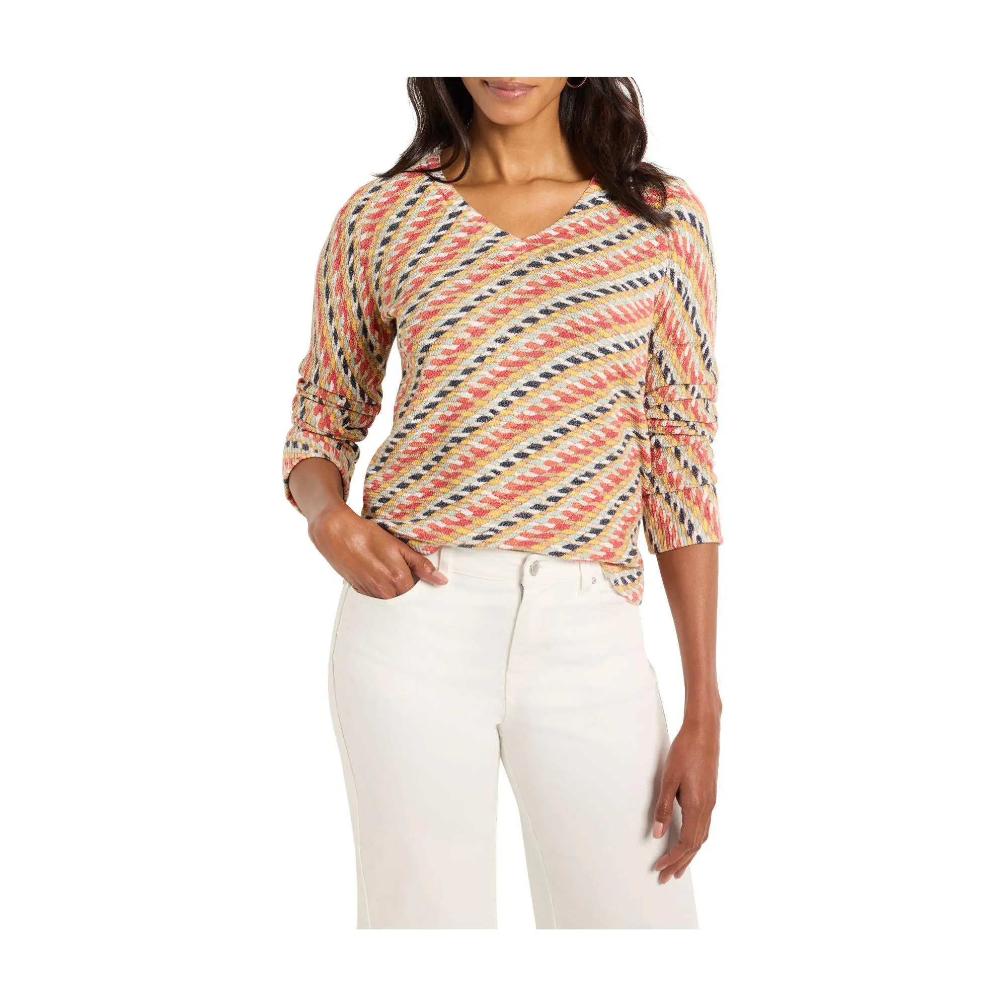 NIC+ZOE Rope Twist Sweater