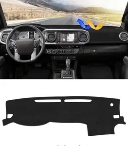 KUST Dash Cover Compatible with Toyota Tacoma 2016-2023 Dashboard Cover Mat Non-Slip Carpet Sunshield Glare UV Rays Protector Truck Accessories Interior