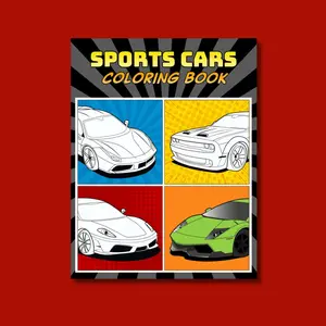 Sports Cars Coloring Book Car Lovers Relaxation