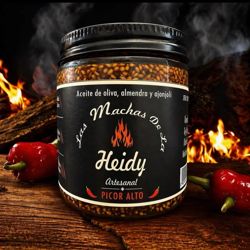 Heidy Salsa Macha Artesanal - High Heat   - Salsa Macha Artesanal Sauce