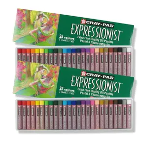 Sakura Cray-Pas Expressionist Oil Pastel Set - Soft Oil Pastels for Artists - 25 different Colors (2 Pack)