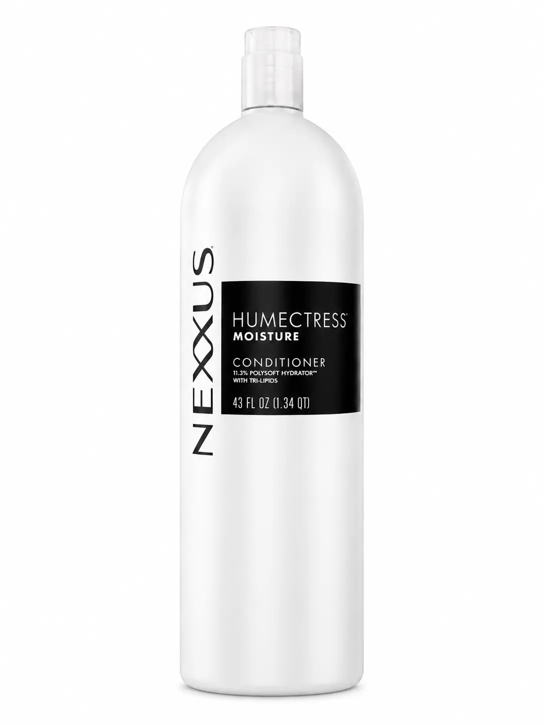 Nexxus Humectress Advanced Moisture Hydrating Conditioner, Salon-Quality Tri-Lipids Formula, Fragranced Polysoft Hydrator for Dry Hair, 43 fl oz Daily Deep Hydrate Haircare to Restore Silky Shine, Root-To-Tip Application