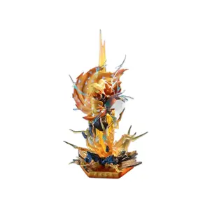 Epic Demon Slayer Zenitsu Glowing GK Figure  Thunder Breathing Thunderclap Flash LED Light-Up – Must-Have Anime  for True Fans! toy decor festive home craft art figurine