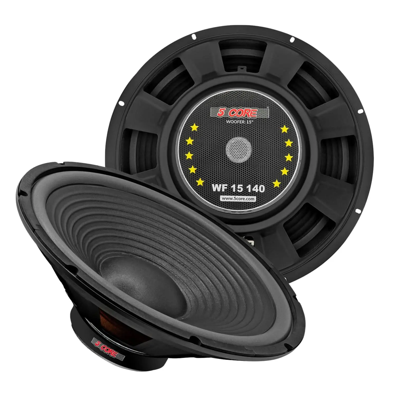 5 Core 15 Inch Guitar Speaker Replacement 450W 4 Ohm Low Distortion for Electric Guitar Amp Cabinet