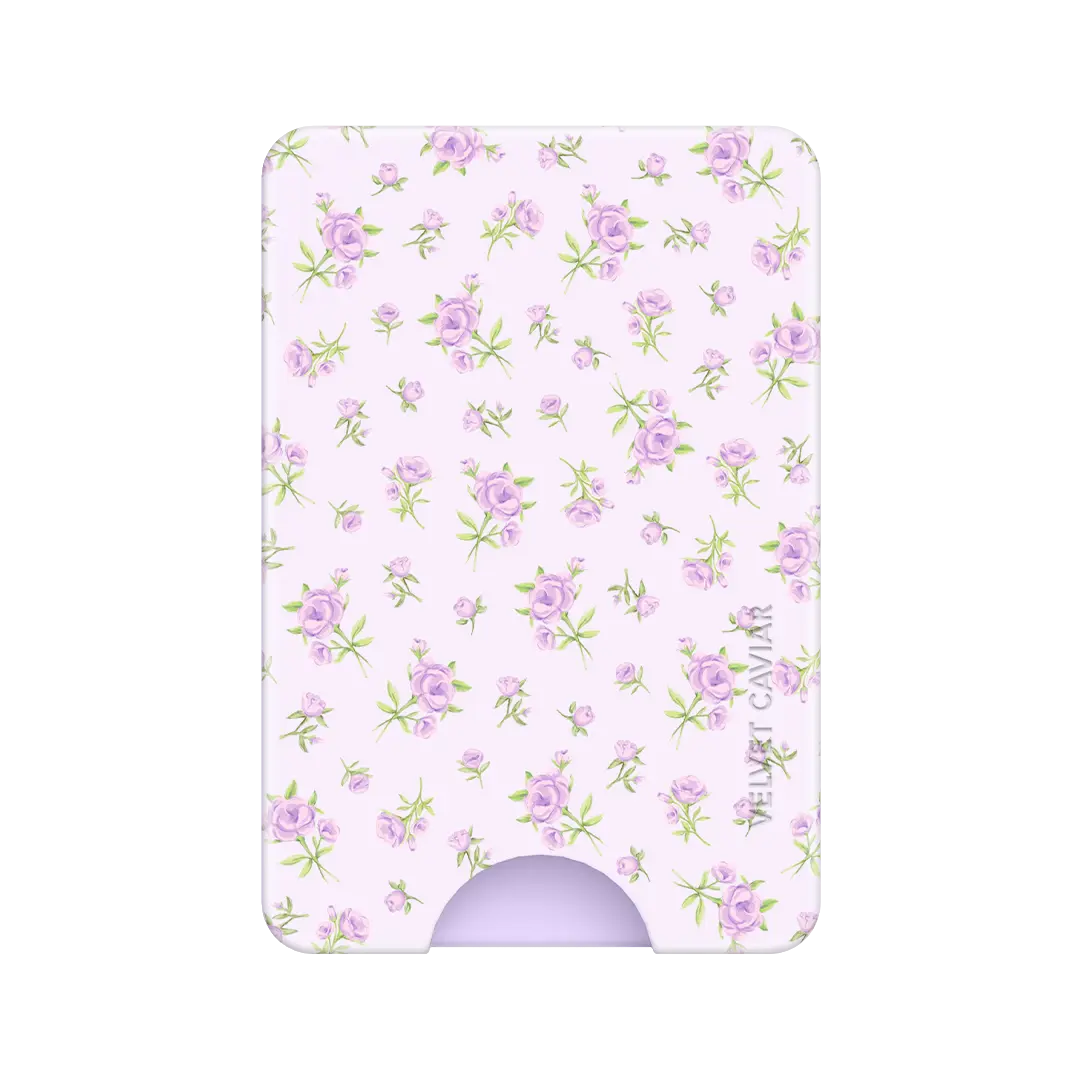 Dainty Lilac Floral MagSafe Wallet