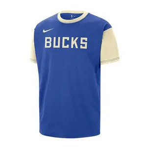 Nike 2024-25 City Edition Courtside Color Block Milwaukee Bucks T-Shirt