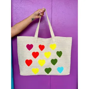 Rainbow Heart Tote Bag