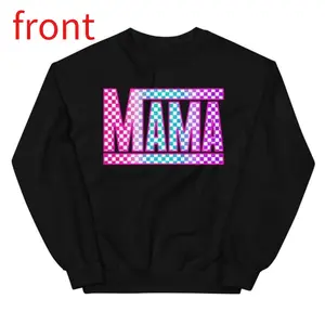 Checkered Mama ~ Unisex Crewneck Sweatshirts Printed in the USA