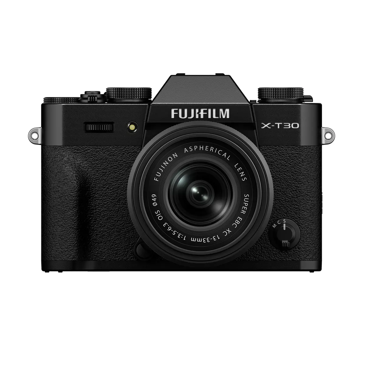 Fujifilm X-T30 III Compact Mirrorless Digital Camera with XC 13-33mm Lens, Beginner-Friendly, CMOS Sensor, Built-In Li-Ion Battery, Bluetooth Enabled, Handheld Flash, Electronic View, MP4 Format, SD Card Slot, USB-C Port, Black, High-Quality Image Capture