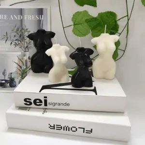 Modern Art Half-Naked Human Candle, Indoor Home Decor Craft, Handcrafted Candle, S-Shaped Woman Body Aromatherapy Candle, Perfect for All Festival Decorations