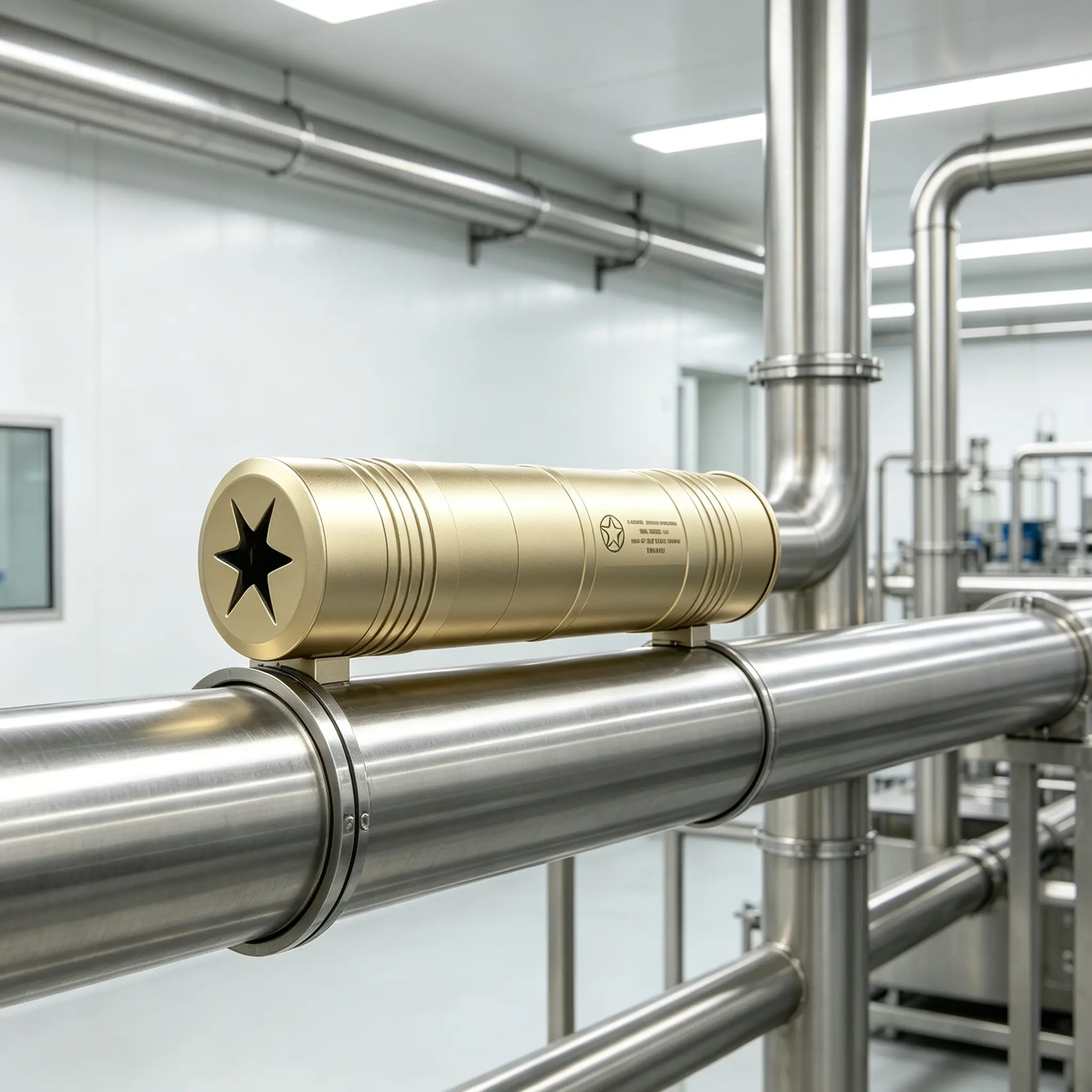 LS Industrial Pipe Auxiliary Accessory, Metal Cylinder Buffer Adapter