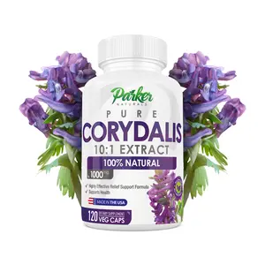 Parker Naturals Pure Corydalis Natural Relief to Alleviate Minor Aches Extract - 1,000 Mg Per Serving - 120 Premium Capsules Healthcare Fitness