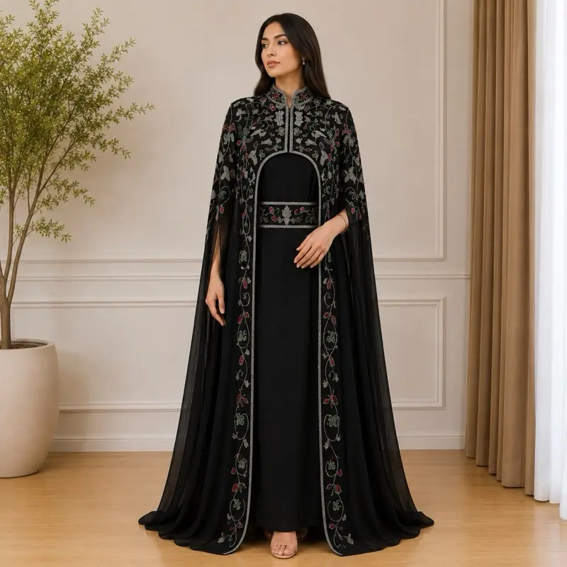 Elegant cape design for a luxurious look
