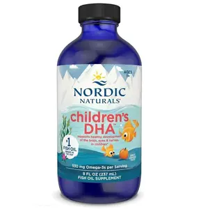 Nordic Naturals Children’s DHA, Orange - 8 oz for Kids - 530 mg Omega-3 with EPA & DHA - Brain Development & Function - Non-GMO - 96 Servings