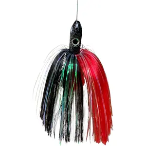 3.5 Oz 7 inch Offshore Trolling Lure, Tuna, Mahi, Wahoo Lure - Red/Black