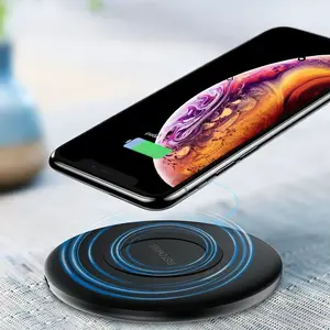 15W Fast Wireless Charging Pad, Compatible with iPhone & Samsung, Slim Wireless Charger, Portable Wireless Charger Pad, Desk Accessory, Suitable for office/bedside table
