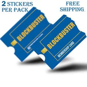 Blockbuster Credit Card Skin & Debit Card, 2PC-Trolley & Gym Stickers for Small Chip