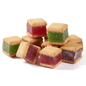 NY Spice Shop Turkish Delight Biscuit Sandwich – Assorted Fruit Flavors Sweet Snack