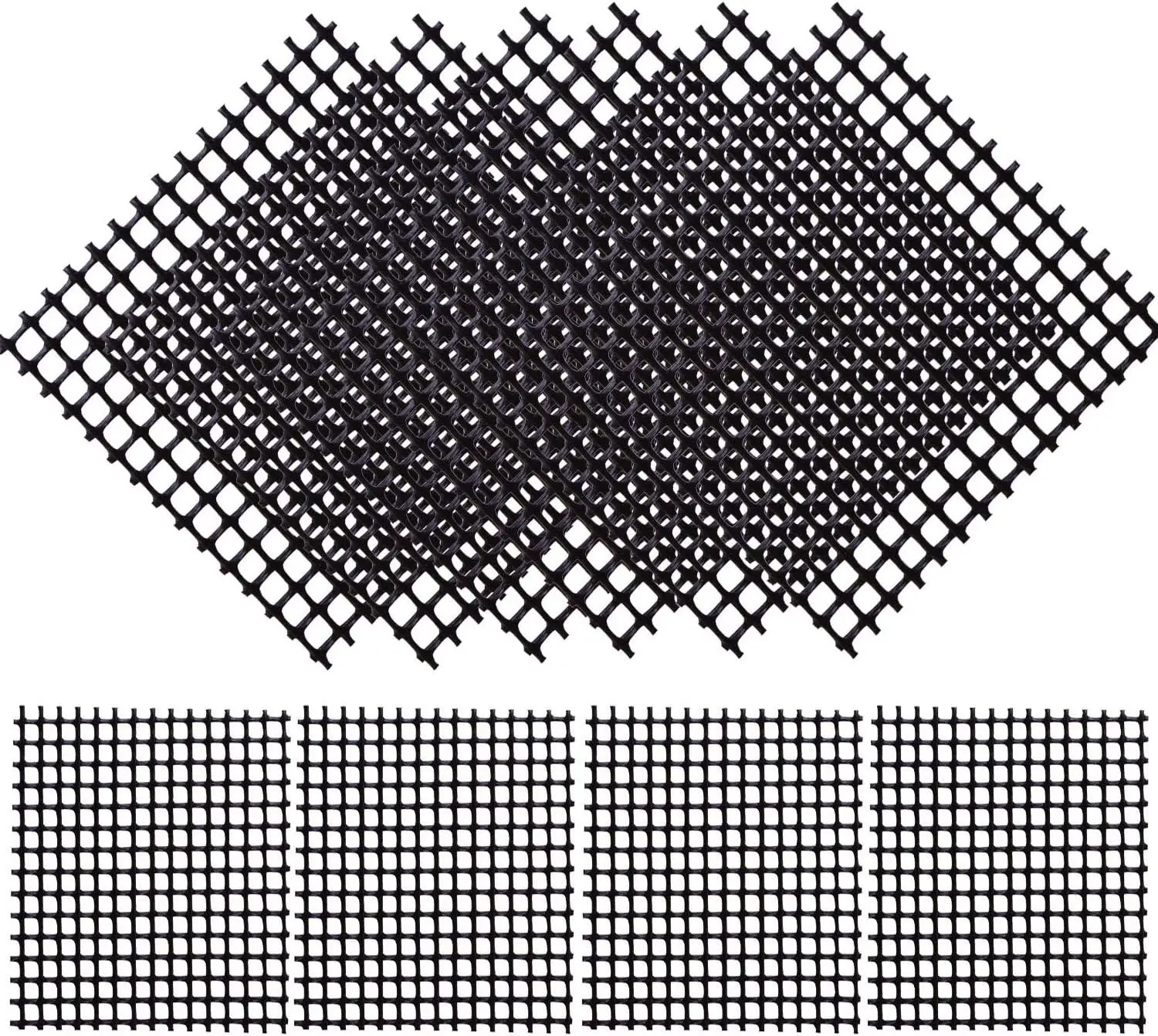 Lainrrew Plastic Mesh Screen for Plant Pots - 50 Pcs, Black, Outdoor