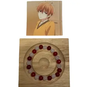 Kyo anime red and white bracelet