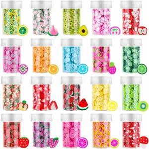 16000 Pcs Fruit Nail Art Slices, Acejoz 20 Styles Fruit Slime Charms Fimo Slices 3D Polymer Slices for Slime, Lip Gloss Making Supplies Resin and Nail Art Decorations springtok
