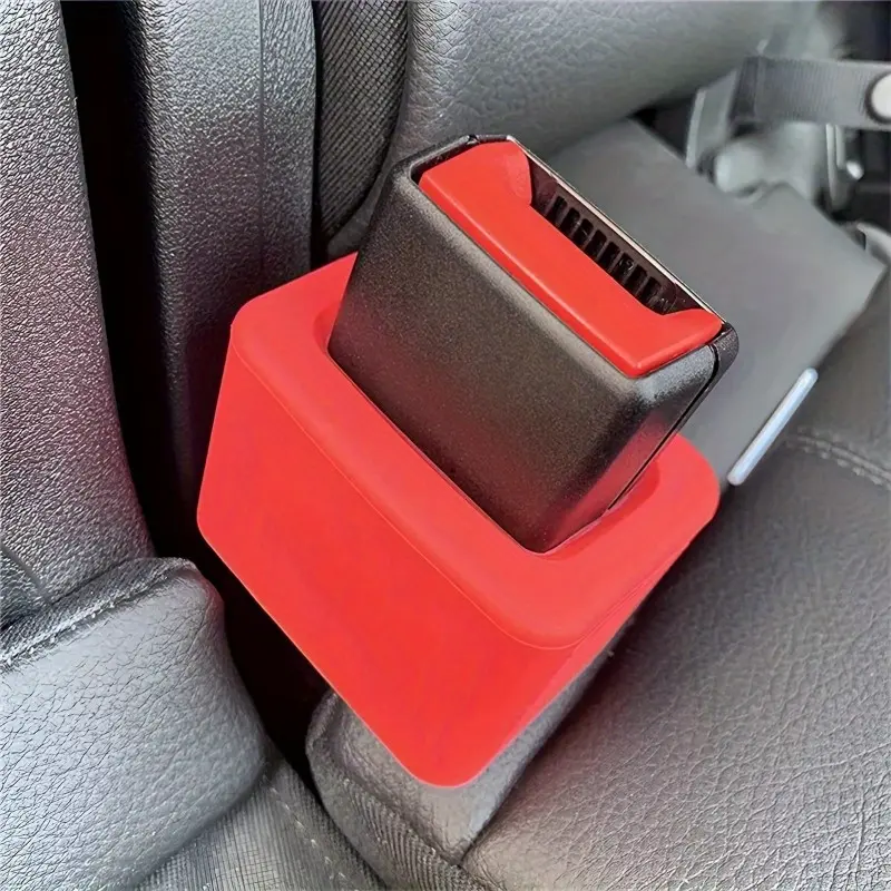 1pc Universal Soft Silicone Seat Belt Buckle Retainer Car Seat Attachment - Secure and Comfortable Booster for All Vehicles
