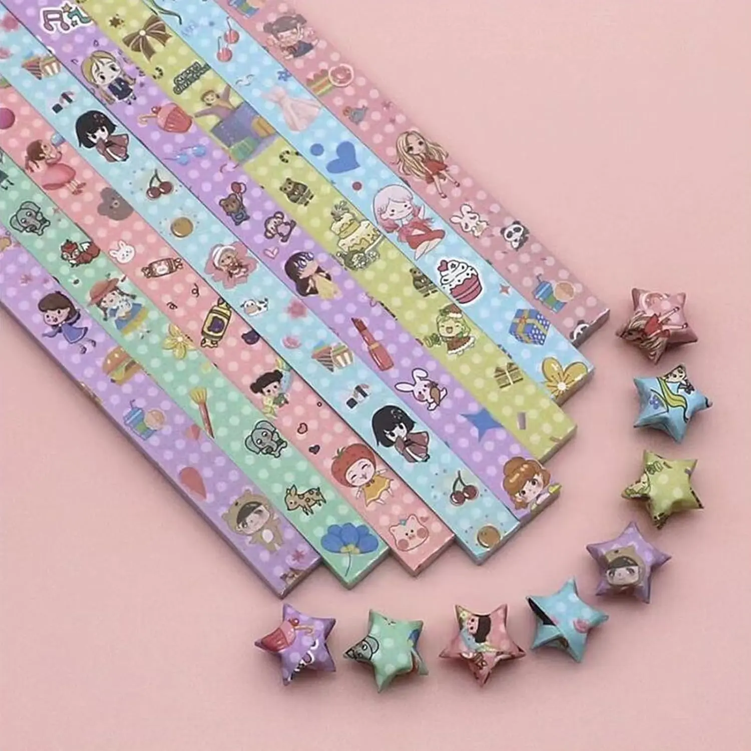 540 Sheets Origami Star Paper Strip Kit - Colorful Lucky Star Handcraft Folding Paper for DIY Arts, Crafts & Creativity | Perfect Kids & Adults Gift