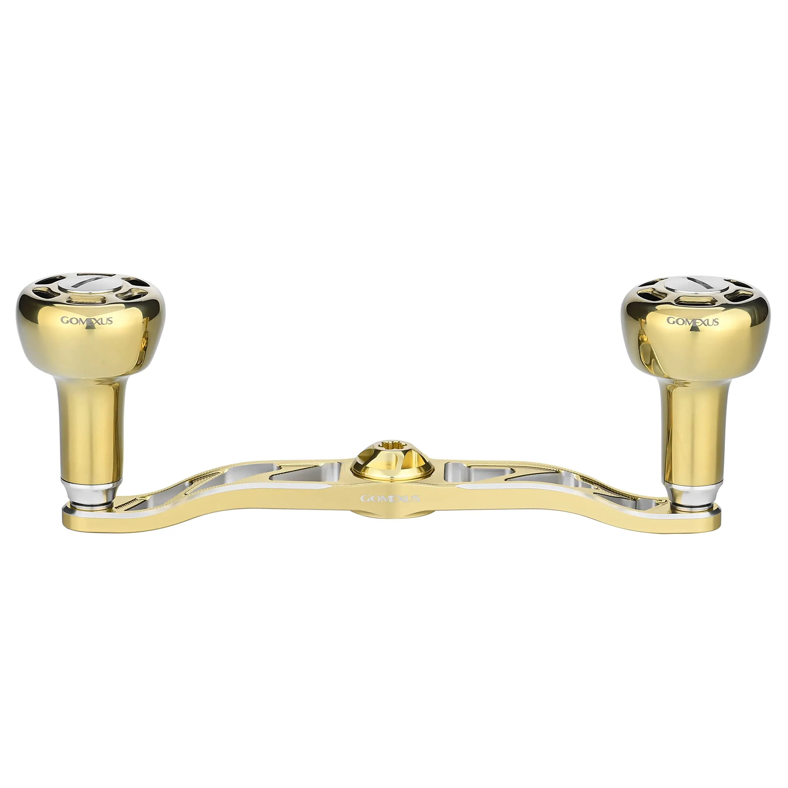 Gomexus Aluminum Power Handle for Baitcasting Reel BDH-TA30 – 120mm Long Handle, 30mm Ultra-Light Titanium Knob, Japanese NMB Bearings, Smooth Power Cranking Upgrade