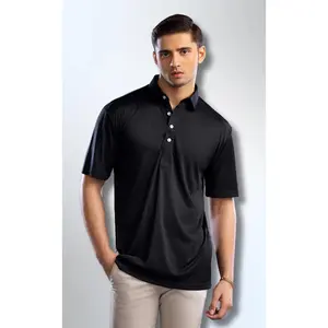 The Dressy Polo Oxford Spread Collar Black