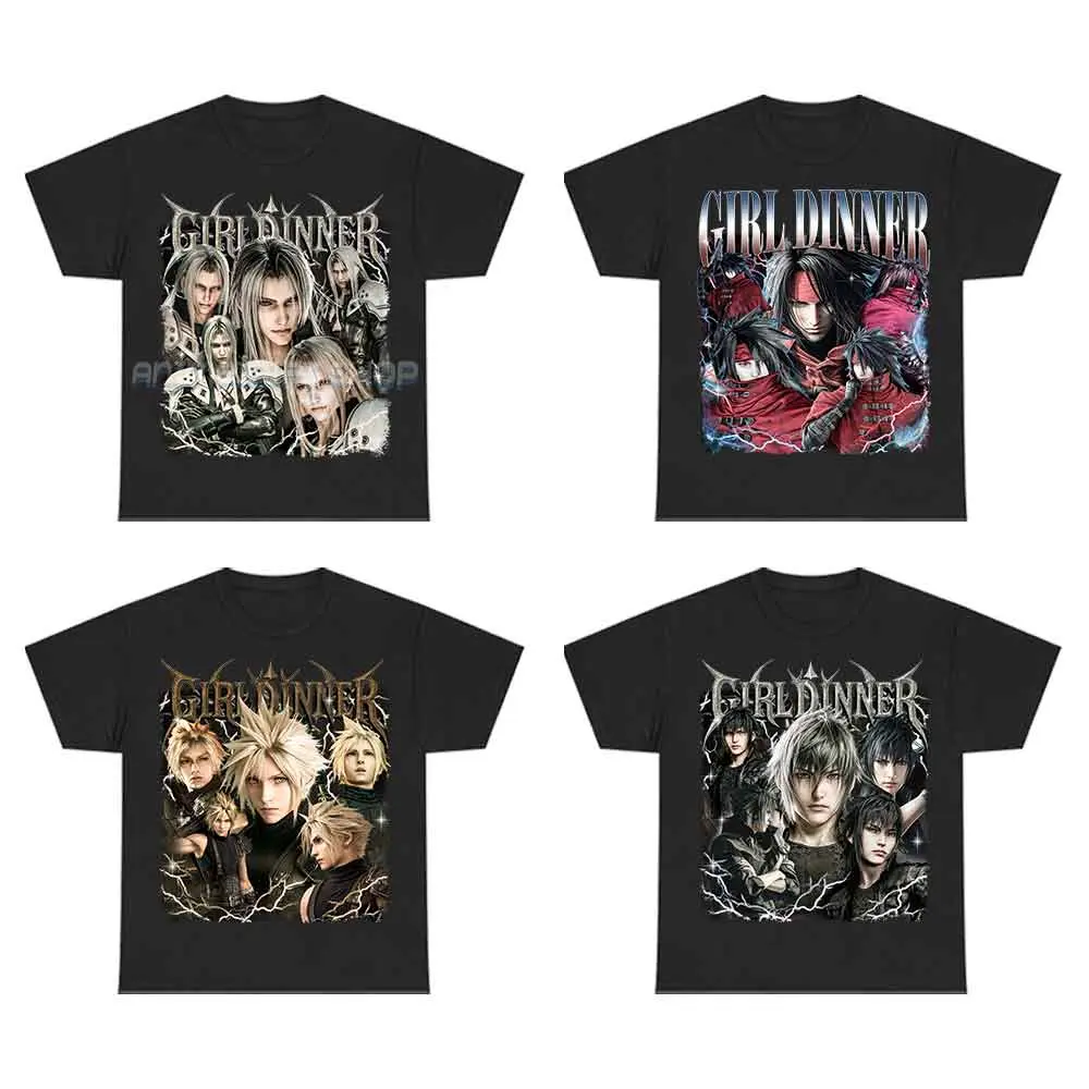 Sephiroth Cloud Vincent Noctis Final Fantasy XV Shirt Girl Dinner Gamer Gift Graphic Tee Crewneck Unisex Size Gift For Fan