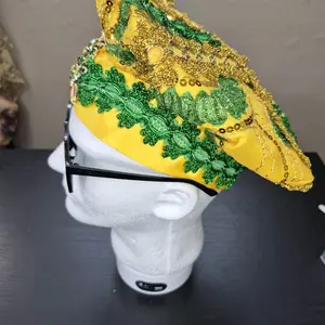 Orula Gorro (Traditional Orisha Worship Headwear for Spiritual Rituals)