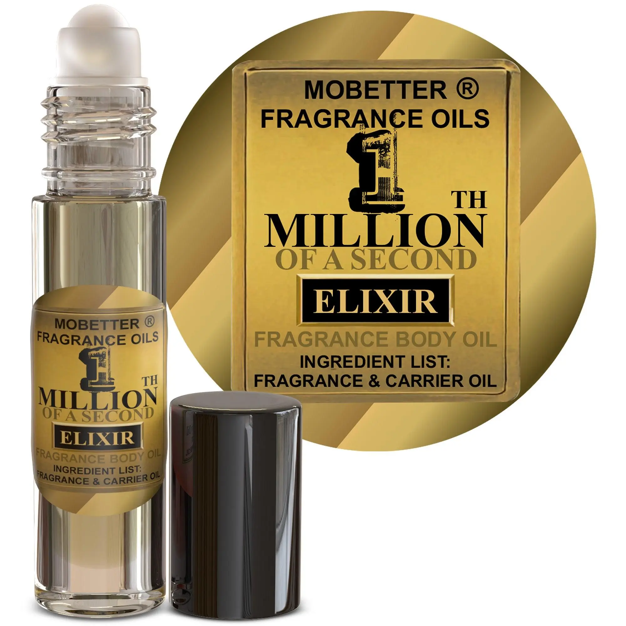 MOBETTER FRAGRANCE OILS 1 Million th of a Second Elixir Men Cologne Body Oil