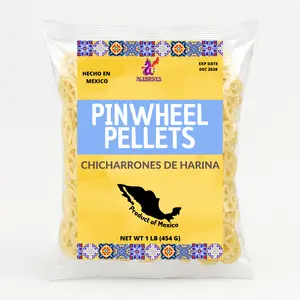 Alebrixes | Mexican Potato Pinwheel Pellets1 LB (454 g) | Duritos | Chicharron - Fritura De Papa De Rueda Para Freir | Potato Puff - Fritura de Papa | Savory, Classic, Crispy, Mouth-Watering- Mexican Snack | Handcrafted in Mexico.