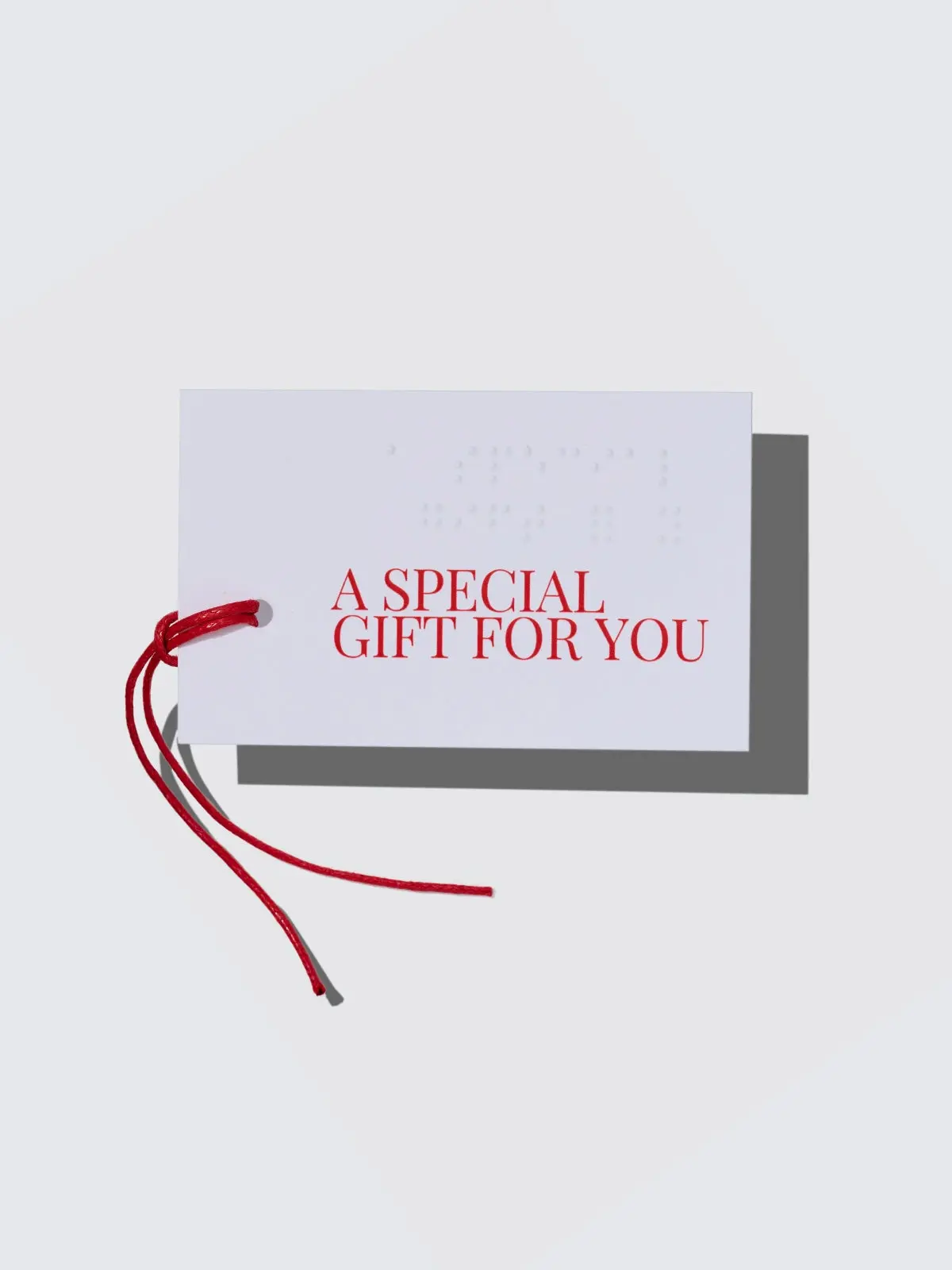 Braille Gift Tag