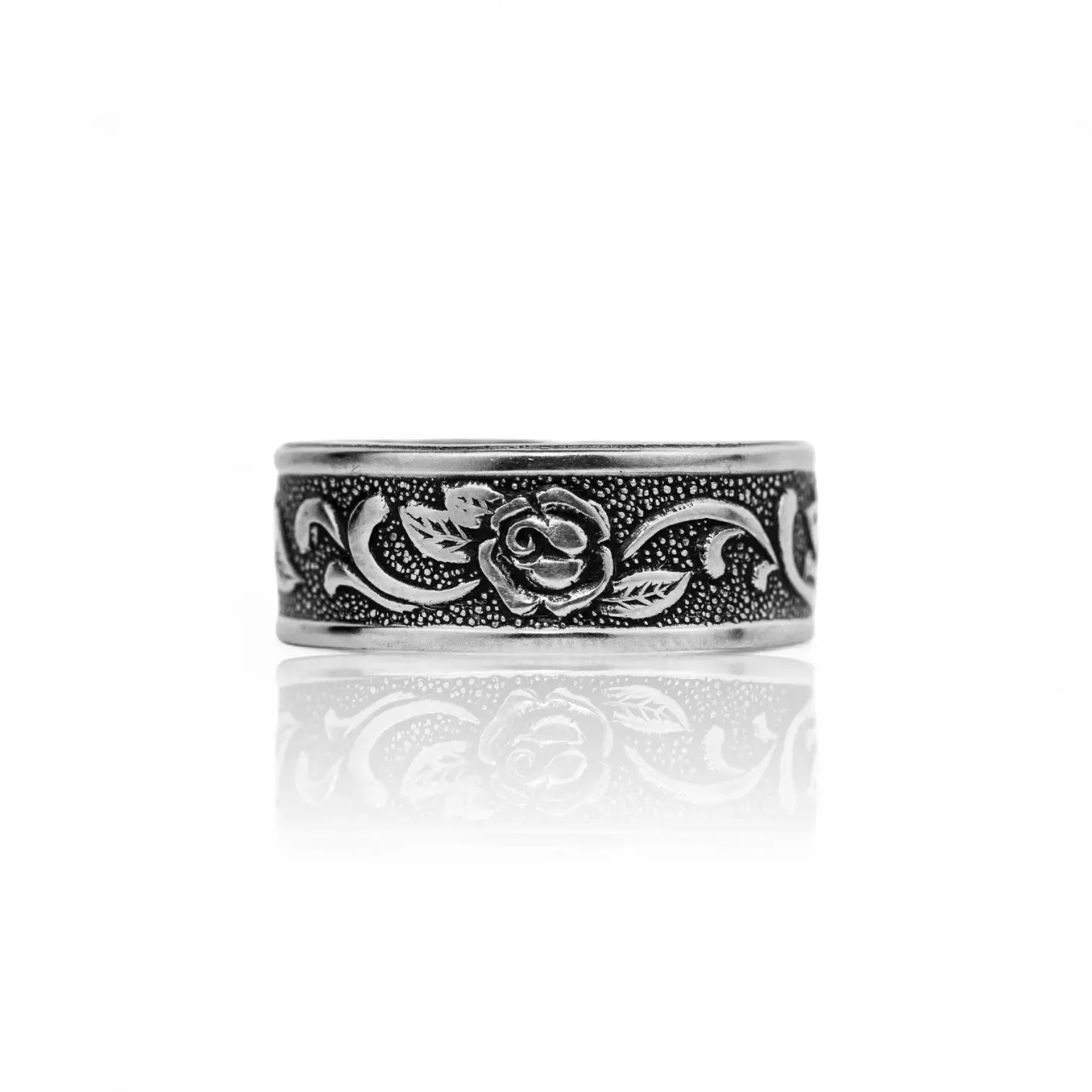 Rosa - Handcrafted Stainless Steel Rose Spoon Ring