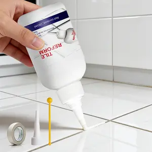 Waterproof Tile Gap Repair Filler, Tile Reform Waterproof Gap Repair Filler, Grout Tiling Tile Reviver Repair, Grout for Bathroom , Tile Gap Repair Filler White (White)